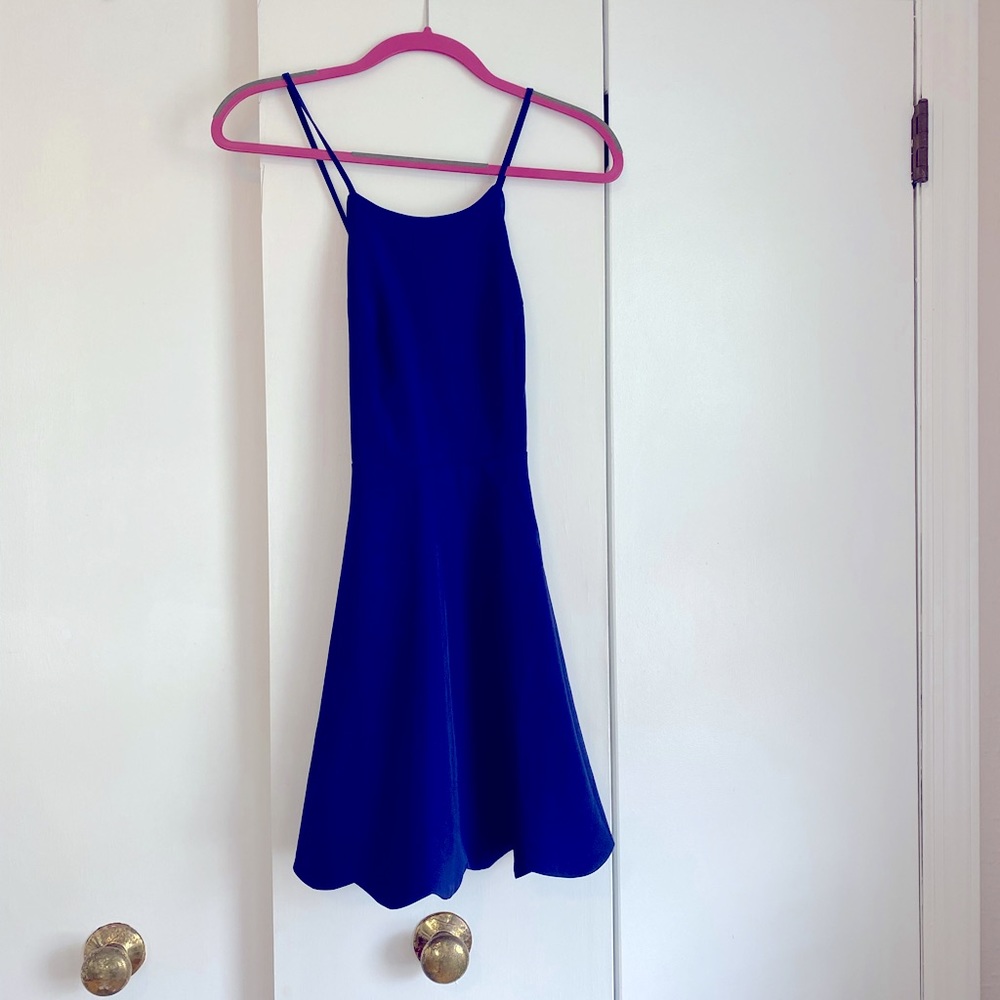 Lulus Scalloped mini dress. NWT